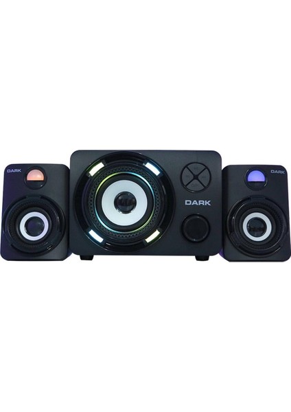SP-214 Total 11W Rms 7 Farklı Renk Titreşimli LED 2+1 Multimedia Speaker
