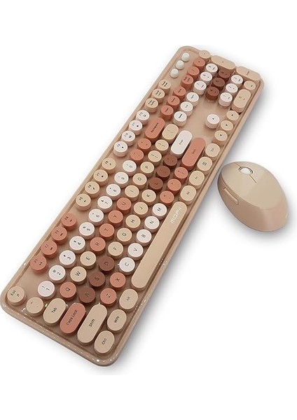 Mofii Kablosuz Klavye ve Mouse Set 104 Tuşlu Pc Notebook Uyumlu Klayve ve Fare 136MM x 445MM ZR513 (Kahverengi) fiyatları