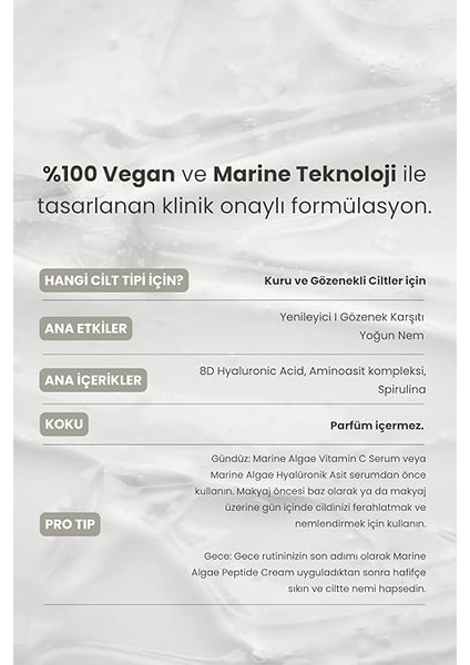 Professional Marine Algae, Yenileme ve Nemlendirme Yüz Misti, 100 ml fırsatları