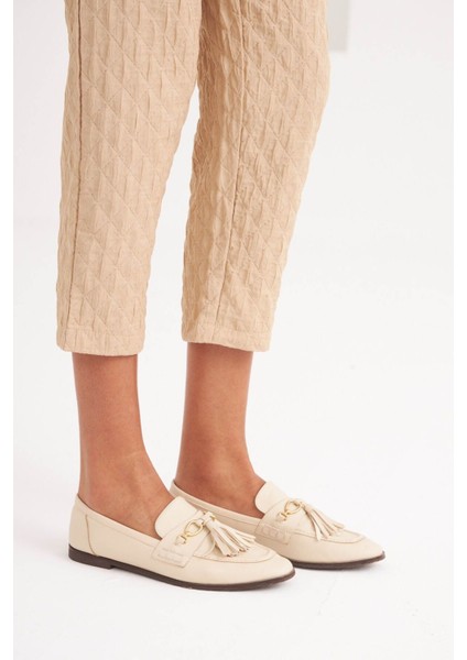 Rahat Kalıp Baklava Desenli Kumaş Pantolon fırsatları