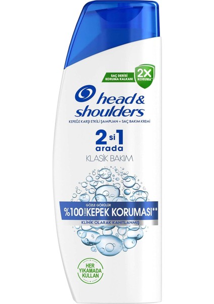& Shoulders Klasik Bakım 2'si 1 Arada Kepek Karşıtı 330ML Şampuan