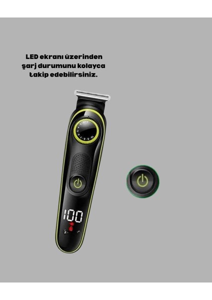 Buğz 5 Başlıklı Şarjlı Tıraş Makinesi – Saç, Sakal, Burun ve Vücut Için Çok Fonksiyonlu Bakım Seti modelleri