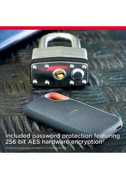 Extreme Portable SSD 1 Tb (Taşınabilir Nvme Ssd, Usb-C, 1.050 Mb/sn&apos;ye Kadar Okuma Hızı ve 1.000 Mb/s Yazma Hızı, Su ve Toza Dayanıklı) SDSSDE61-1T00-G25 modelleri