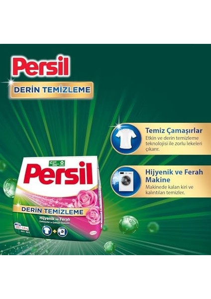 Persil Toz Çamaşır Deterjanı 1,5 kg 10 Yıkama Gülün Büyüsü, Gülün Büyüsü 1.5kg fiyatları