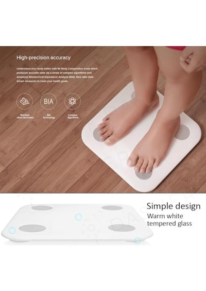 Dijital Baskül Body Composition Scale Smart Bluetooth Vücut Analizi -Dijital Akıllı Tartı-Yağ Ölçer Tartı Akıllı Android ve Ios Uyumlu fiyatları