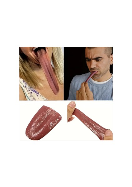 1 Adet-Cadılar Bayramı Gerçekçi Dil- Esnek Prank Makyaj Malzemeleri, Parti & Sahne Aksesuarı