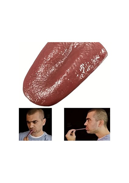 1 Adet-Cadılar Bayramı Gerçekçi Dil- Esnek Prank Makyaj Malzemeleri, Parti & Sahne Aksesuarı fiyatları