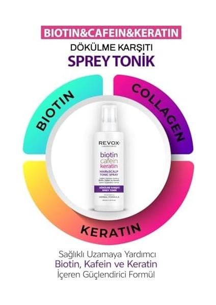 Revox Biotin & Caffeine Keratin Saç Toniği 200 ml