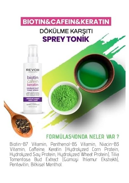 Revox Biotin & Caffeine Keratin Saç Toniği 200 ml fiyatları