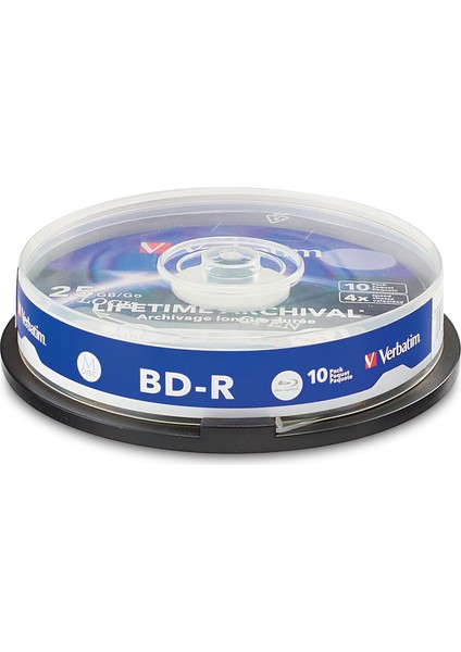 M-Dısc Bd-R 4x 25GB Inkjet Prıntable 10 Pack Splındle