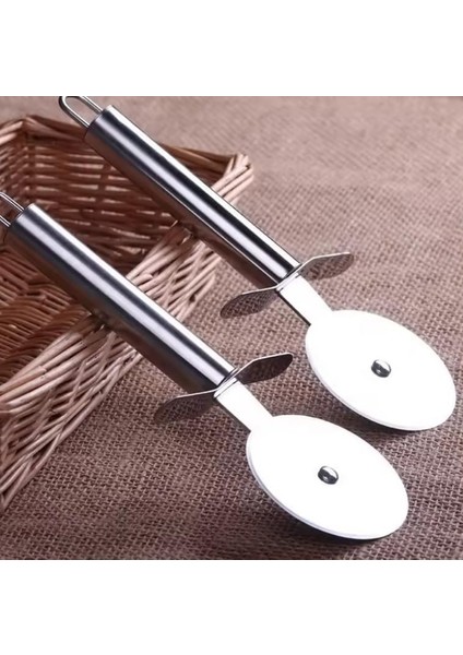 Paslanmaz Çelik Pizza ve Hamur Kesici (Büyük Boy) fiyatları