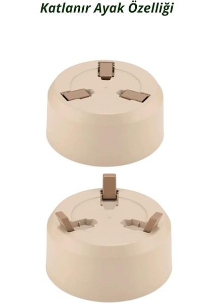 Saksı Süzgeçli Ayaklı Delikli Plastik Aranjman Sukulent Saksısı (Fildişi, 3 Boy) indirimleri