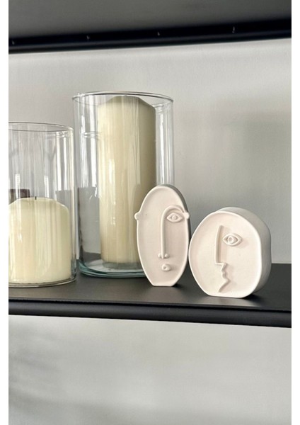 Picasso Soyut Yüzler Dekoratif Beton Heykel 2’li Setdekorat fiyatları