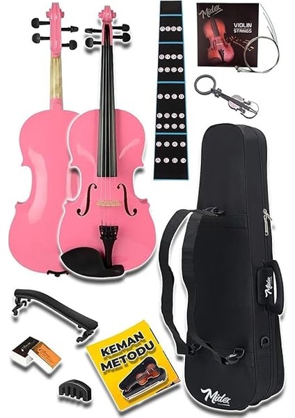 HGA44PİNK-TYS Pembe 4/4 Tam Boy Keman Seti (Yetişkinler Için) fiyatları