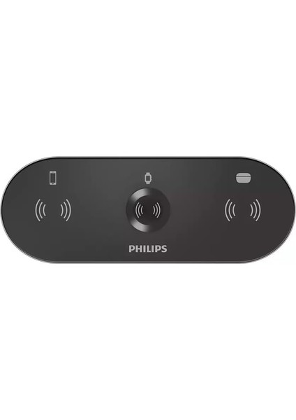 DLP9230NB 3ü 1 Arada Kablosuz Hızlı Şarj Standı - Siyah