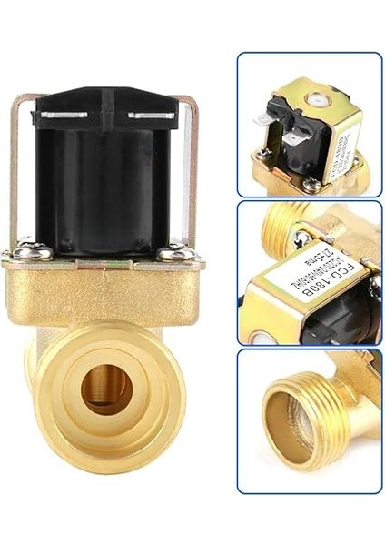 Elektrikli Solenoid Valf G3/4 2 Yollu Su Girişi N/c Normal Kapalı Elektrikli Solenoid Valf Ac 220/240V FCD-180B fiyatları