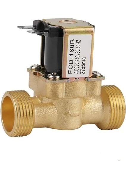 Elektrikli Solenoid Valf G3/4 2 Yollu Su Girişi N/c Normal Kapalı Elektrikli Solenoid Valf Ac 220/240V FCD-180B indirimleri
