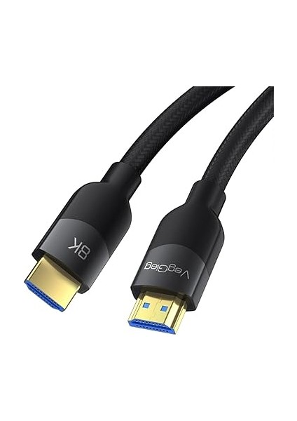 Premium 8k 60Hz 4K 120Hz Hdcp Arc Hdr Örgülü HDMI 2.1 Kablo 3 Metre indirimleri