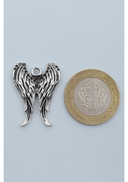 Melek Kanatlı Gümüş Kaplama Düz Zincir Kolye fırsatları