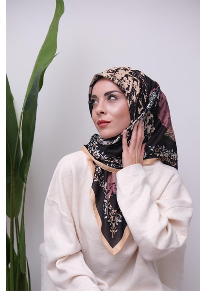 Renkli Karma Desen Dijital Soft Eşarp