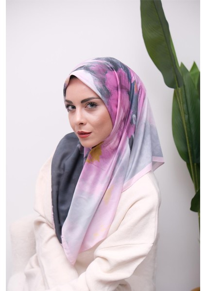 Renkli Karma Desen Dijital Soft Eşarp