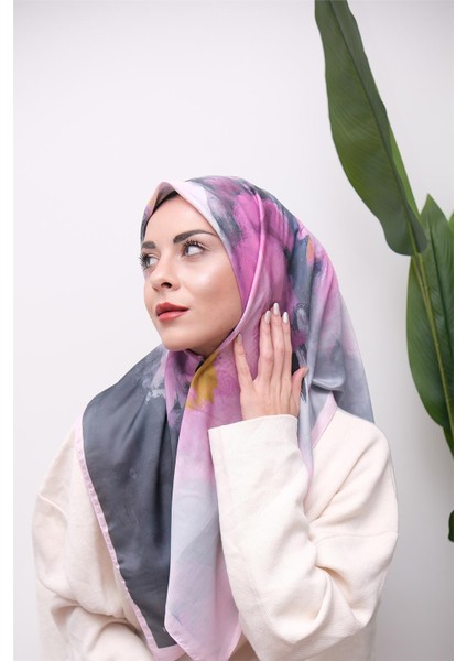 Renkli Karma Desen Dijital Soft Eşarp modelleri