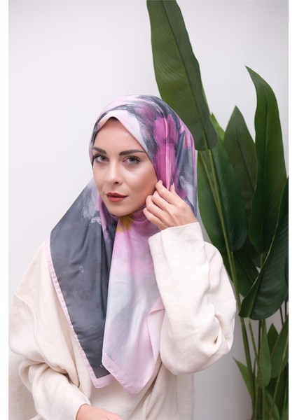 Renkli Karma Desen Dijital Soft Eşarp