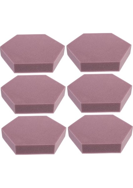 6 Adet Altıgen Akustik Mat - Ev Için Yalıtım Levhası