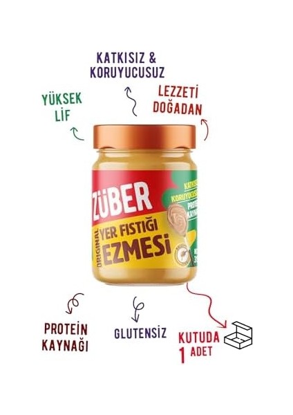 Züber Original Fıstık Ezmesi 315G fiyatları