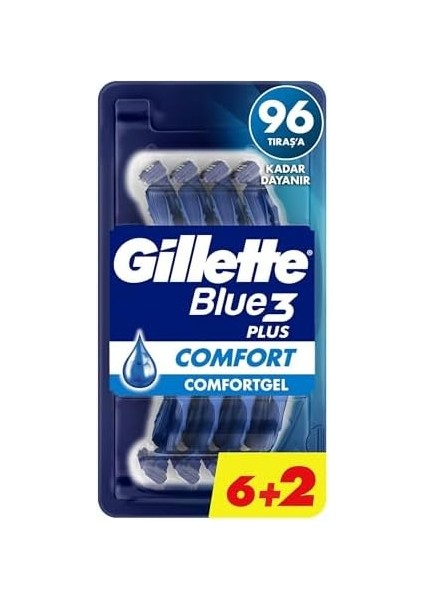 Gillette Blue3 Comfort Kullan At Erkek Tıraş Bıçağı 8 Adet fiyatları
