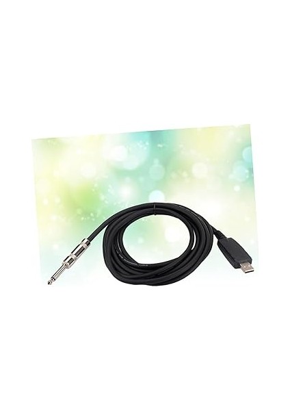 USB Gitar Kablosu 63MM Jakı USB Adaptörüne Dönüştürür Sinyal Güçlendirici Kullanımı Kolay Ek Sürücüye Gerek Yok Destekler ve modelleri