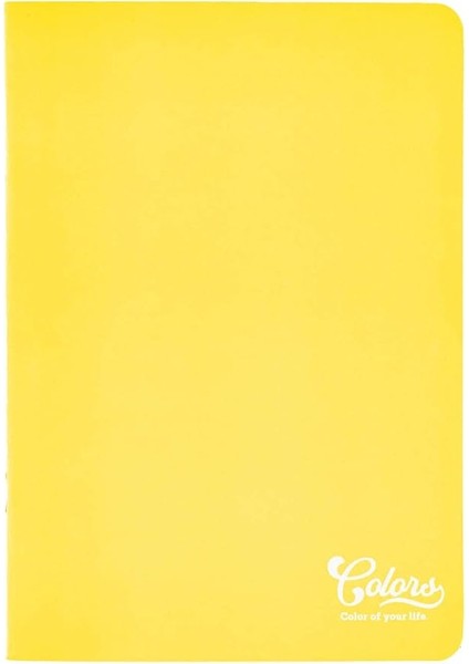 Colors A5 60 Yaprak Çizgili Defter, Sarı