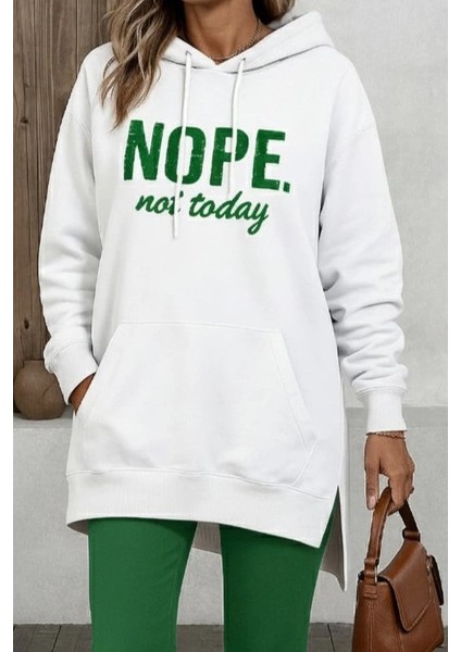 Mdb Kadın Uzun Kollu Kapşonlu Bağcıklı Viskon Iki Iplik Sweat fiyatları