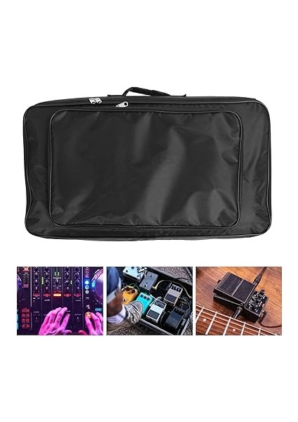 Çok Amaçlı Depolama Oxford Bez Efektleri Pedal Torbası Büyük Fermuarlı Cep Taşınabilir Konser Torbası Gitar Pedal Panosu El Çantası Taşıma Kutusu 23.6 x 13 x 4inch modelleri