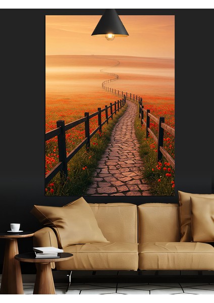 Patika Yol Dekoratif Kanvas - Mdf Ahşap Tablo