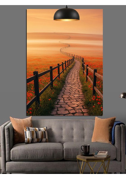 Patika Yol Dekoratif Kanvas - Mdf Ahşap Tablo fırsatları