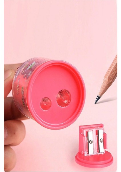 Mini Figürlü Sevimli 2 Li Kalem Traş 2 Adet Hazneli Kalemtıraş Çift Bıçaklı Kalem Açacağı Figürlü No1 Jumbo ve Standart fırsatları