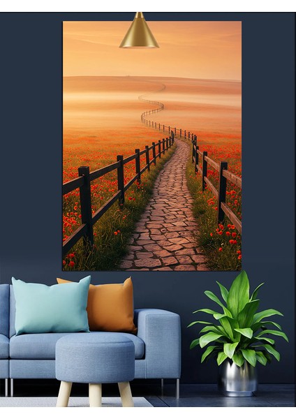 Patika Yol Dekoratif Kanvas - Mdf Ahşap Tablo indirimleri