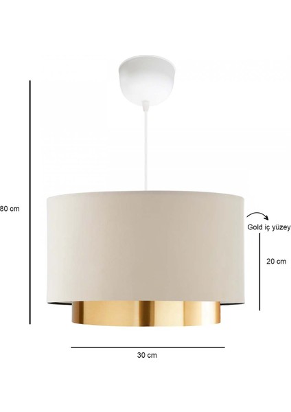 Goldie Avize Beyaz Krem modelleri