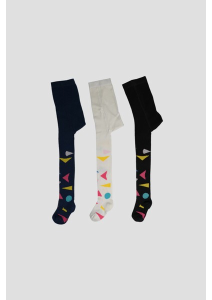 3 Adet Pamuklu Unisex Çocuk ve Bebek Külotlu Çorap fırsatları