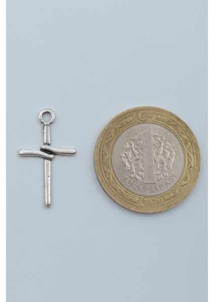 Minimal Haç Gümüş Kaplama Örme Zincir Kolye fırsatları