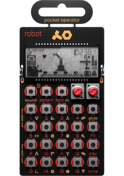 Engineering Pocket Operator Po-28 Robot 8 Bit Synthesizer/sequencer