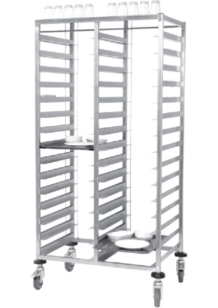 Mutfak Bulaşık Arabası 37 x 53 (Cm) Çiftli