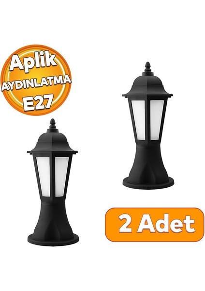 Sokak Bahçe Aplik Lamba Aydınlatma Lale Bahçe Duvar Üstü Armatürü E27 Duy Siyah Plastik fırsatları