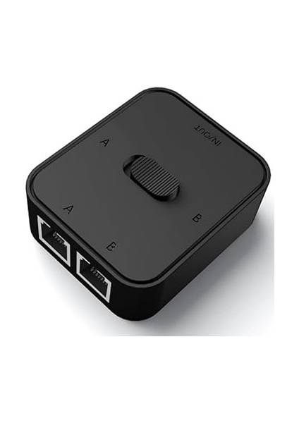 4146 2 Port RJ45 Ethernet Switch Çevirici Çoklayıcı 2 Portlu Manuel Ağ Anahtarı: 1000MBPS Hız Desteği ile 2 Giriş 1 Çıkış Veya 1 Giriş 2 Çıkış Kullanımı Ağa Herhangi Elektriksel Parazit Olmaz fiyatları