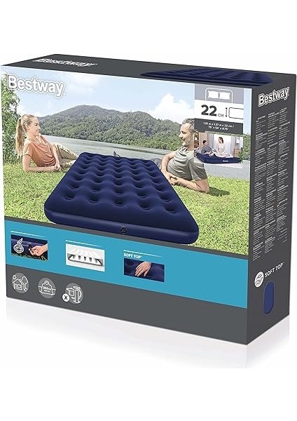 Blue Horizon Double Xl/lo 191 x 137 x 22 cm Şişirilebilir Yatak modelleri