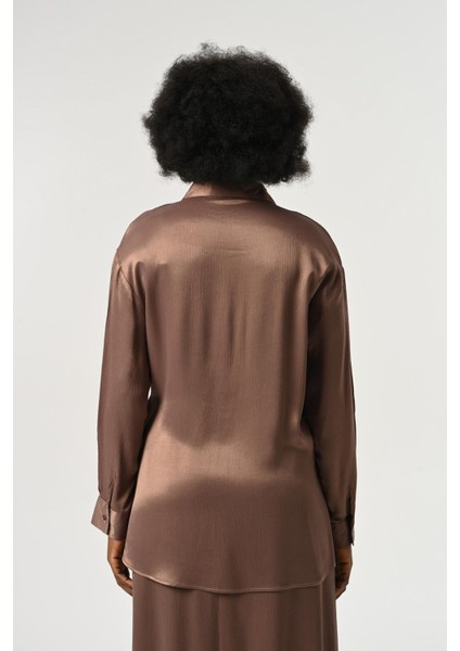 Kadın Belden Bağlama Detaylı Düz Renk Gömlek indirimleri