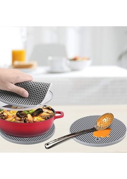 Home Silikon Nihale,tencere ve Çaydanlık Altlığı,yanmaz Yapışmaz Silikon Nihale (Yuvarlak) modelleri