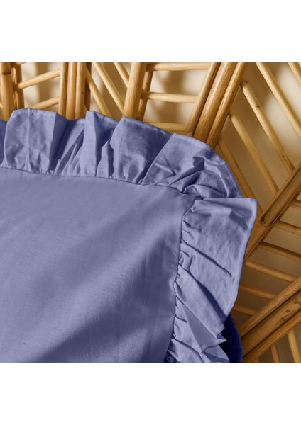 Soft Basic Fırfırlı 2'li Yastık Kılıfı - Lacivert - 50X70 cm fiyatları