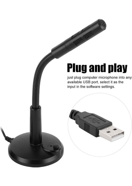 Mini USB Kondenser Mikrofon, Ayarlanabilir Masaüstü Mikrofon, Tak ve Çalıştır, Yüksek Hassasiyet, Ağlar Için Gürültüyü Ortadan Kaldırın Sohbet Şarkı Söyleme Oyun Ev Stüdyosu - M309 modelleri
